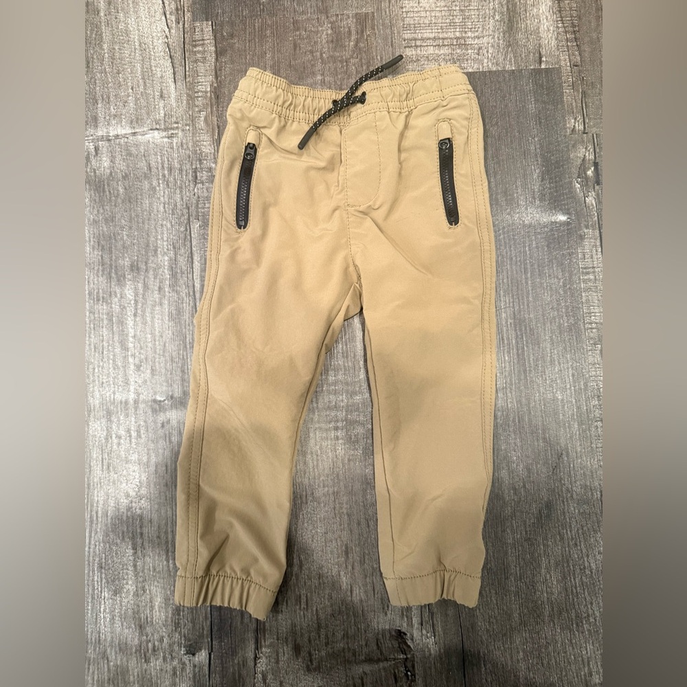 Kids Tan Jogger Pants